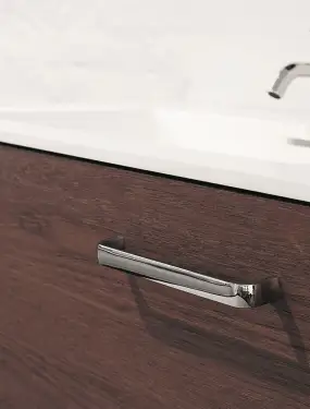 Click Here To Enlarge This Photo Of Furnipart 'Common' Cabinet Pull L170mm / C160mm - Bright Chrome (535960160-08)