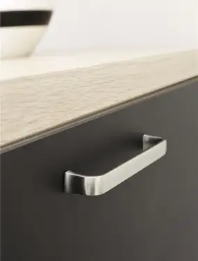 Click Here To Enlarge This Photo Of Furnipart 'Common' Cabinet Pull L170mm / C160mm - Inox Look (535960160-66)