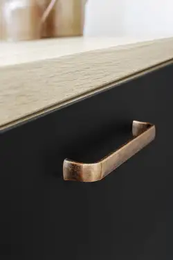 Click Here To Enlarge This Photo Of Furnipart 'Common' Cabinet Pull L170mm / C160mm - Antique Copper (535960160-98)