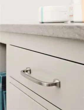 Click Here To Enlarge This Photo Of Furnipart 'Classic' Cabinet Pull L186mm / C160mm - Inox Look (536460160-66)
