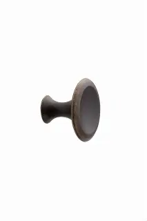 Furnipart 'Bell' Cabinet Knob D42mm - Antique Brown (540860042-23)