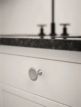 Click Here To Enlarge This Photo Of Furnipart 'Bell' Cabinet Knob D42mm - Inox Look (540860042-66)