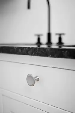 Click Here To Enlarge This Photo Of Furnipart 'Bell' Cabinet Knob D42mm - Inox Look (540860042-66)