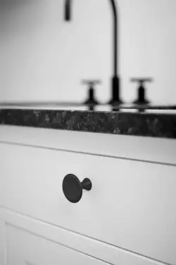 Click Here To Enlarge This Photo Of Furnipart 'Bell' Cabinet Knob D42mm - Matt Black (540860042-99)