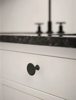 Furnipart 'Bell' Cabinet Knob D42mm - Matt Black (540860042-99)