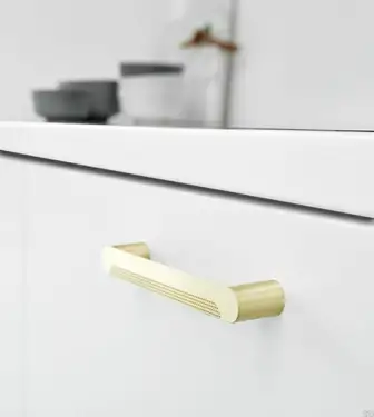Click Here To Enlarge This Photo Of Furnipart 'Metro' Cabinet Pull L180mm / C160mm - Brushed Gold (540960160-33)