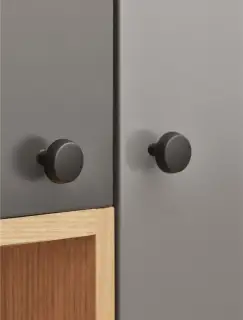 Furnipart 'Autumn' Cabinet Knob D28mm - Matt Black (541060028-99)