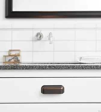 Click Here To Enlarge This Photo Of Furnipart 'Port' Cup Pull L112mm - Antique Brown (542760096-23)