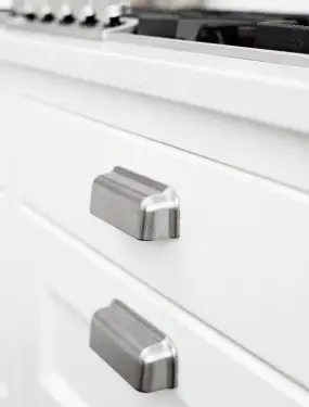 Click Here To Enlarge This Photo Of Furnipart 'Port' Cup Pull L112mm - Inox Look (542760096-66)