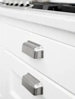 Furnipart 'Port' Cup Pull L112mm - Inox Look (542760096-66)