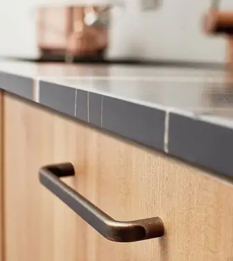 Click Here To Enlarge This Photo Of Furnipart 'Base' Cabinet Pull L176mm / C160mm - Antique Brown (542960160-23)