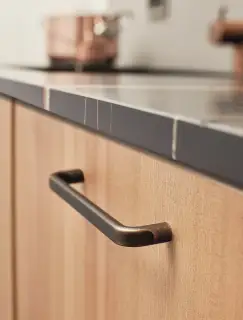 Furnipart 'Base' Cabinet Pull L176mm / C160mm - Antique Brown (542960160-23)