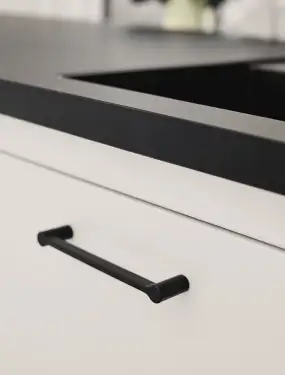 Click Here To Enlarge This Photo Of Furnipart 'Scope' Cabinet Pull L176mm / C160mm - Black (543060160-9005)