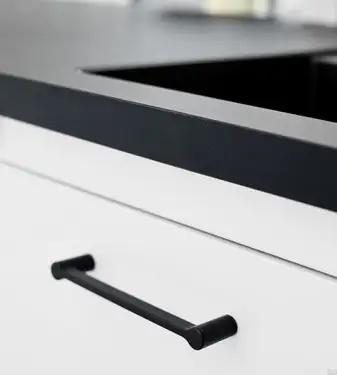 Click Here To Enlarge This Photo Of Furnipart 'Scope' Cabinet Pull L176mm / C160mm - Black (543060160-9005)