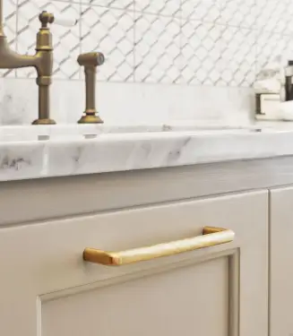 Click Here To Enlarge This Photo Of Furnipart 'Shuffle' Cabinet Pull L172mm / C160mm - Brushed Gold (543160160-33)