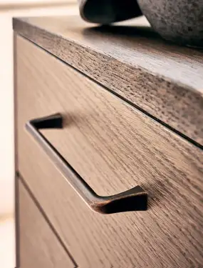 Click Here To Enlarge This Photo Of Furnipart 'Concave' Cabinet Pull L173mm / C160mm - Antique Brown (544260160-23)