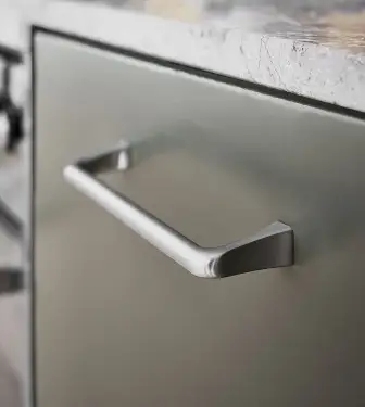 Click Here To Enlarge This Photo Of Furnipart 'Concave' Cabinet Pull L173mm / C160mm - Inox Look (544260160-66)