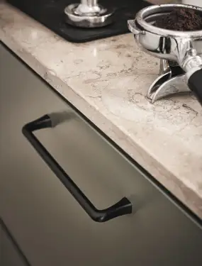 Click Here To Enlarge This Photo Of Furnipart 'Concave' Cabinet Pull L173mm / C160mm - Matt Black (544260160-99)