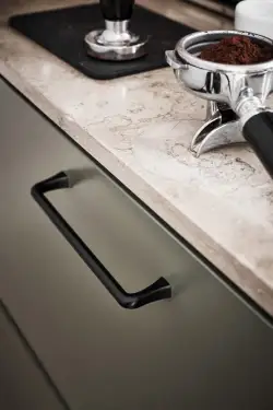 Click Here To Enlarge This Photo Of Furnipart 'Concave' Cabinet Pull L173mm / C160mm - Matt Black (544260160-99)