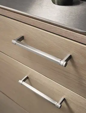 Click Here To Enlarge This Photo Of Furnipart 'Torch' Cabinet Pull L177mm / C160mm - Inox Look (546560160-66)
