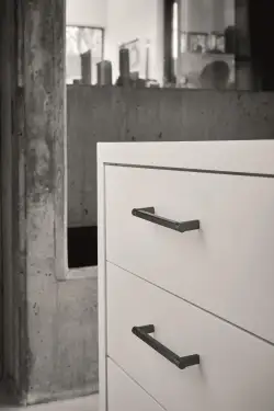 Click Here To Enlarge This Photo Of Furnipart 'Torch' Cabinet Pull L177mm / C160mm - Matt Black (546560160-99)