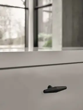 Click Here To Enlarge This Photo Of Furnipart 'Balance' Cabinet Knob L90mm - Matt Black (546860090-99)