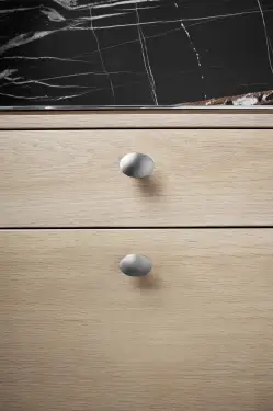 Click Here To Enlarge This Photo Of Furnipart 'Dome' Cabinet Knob L50mm - Inox Look (546960050-66)