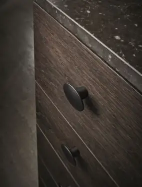 Click Here To Enlarge This Photo Of Furnipart 'Dome' Cabinet Knob L50mm - Matt Black (546960050-99)