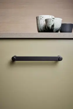 Click Here To Enlarge This Photo Of Furnipart 'Pillar' Cabinet Pull L175mm / C160mm - Matt Black (547620160-99)