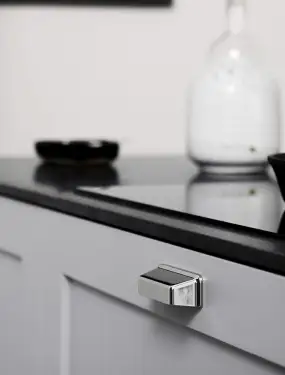 Click Here To Enlarge This Photo Of Furnipart 'Equester' Cup Pull L78mm / C64mm - Bright Nickel (548420064-06)