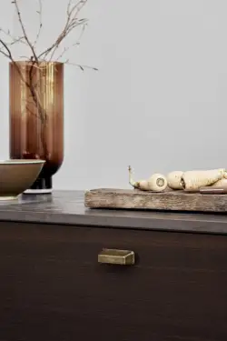 Click Here To Enlarge This Photo Of Furnipart 'Equester' Cup Pull L78mm / C64mm - Antique Brass (548420064-39)