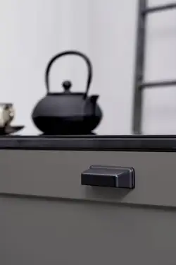 Click Here To Enlarge This Photo Of Furnipart 'Equester' Cup Pull L78mm / C64mm - Matt Black (548420064-99)