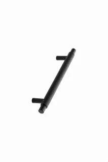 Furnipart 'Manor' Knurled Cabinet Pull L182mm / C128mm - Matt Black (548920128-99)