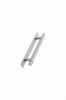 Furnipart 'Manor' Knurled Cabinet Pull with Backplate L190mm / C128mm - Inox Look (549020128-66)