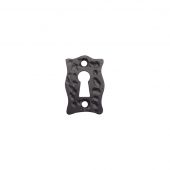 FF01 - Zoo Hardware Foxcote Foundries Standard Profile Escutcheon - Black Antique