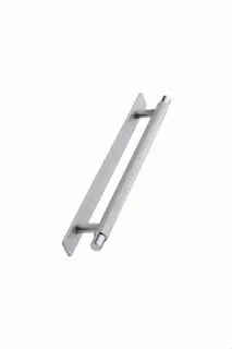 Furnipart 'Manor' Knurled Cabinet Pull with Backplate L254mm / C192mm - Inox Look (549020192-66)