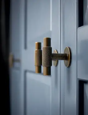Click Here To Enlarge This Photo Of Furnipart 'Manor' T Knob L54mm - Antique Brass (549120054-39)
