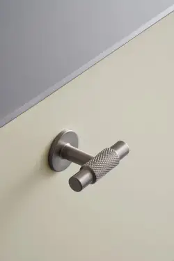 Click Here To Enlarge This Photo Of Furnipart 'Manor' Knurled T Knob L54mm - Inox Look (549120054-66.1)