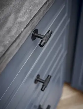 Click Here To Enlarge This Photo Of Furnipart 'Manor' T Knob L54mm - Matt Black (549120054-99)