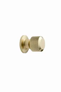Furnipart 'Manor' Round Knurled Cabinet Knob D30mm - Gold (549220025-34)