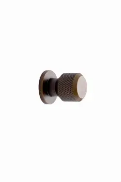 Click Here To Enlarge This Photo Of Furnipart 'Manor' Round Knurled Cabinet Knob D30mm - Antique Brass (549220025-39)