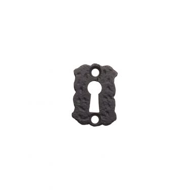 Click Here To Enlarge This Photo Of FF02 - Zoo Hardware Foxcote Foundries Standard Profile Floral Escutcheon - Black Antique