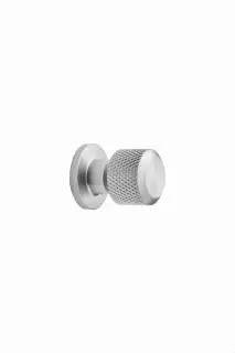 Furnipart 'Manor' Round Knurled Cabinet Knob D30mm - Inox Look (549220025-66)