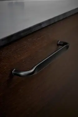 Click Here To Enlarge This Photo Of Furnipart 'Gate' Cabinet Pull L172mm / C160mm - Matt Black (549720160-99)