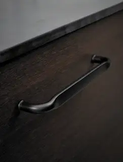 Furnipart 'Gate' Cabinet Pull L172mm / C160mm - Matt Black (549720160-99)