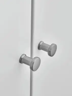 Click Here To Enlarge This Photo Of Furnipart 'Gate' Cabinet Knob D18mm - Inox Look (549820018-66)