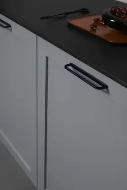 Click Here To Enlarge This Photo Of Furnipart 'D-Lite' Cabinet Pull L172mm / C160mm - Matt Black (552120160-99)