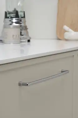 Click Here To Enlarge This Photo Of Furnipart 'Equester' Cabinet Pull L332mm / C320mm - Bright Nickel (552220320-06)