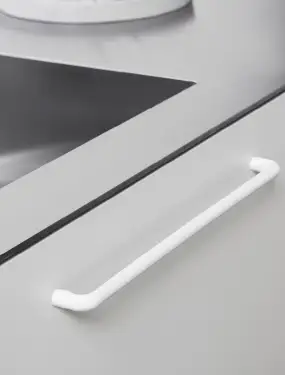 Click Here To Enlarge This Photo Of Furnipart 'Carve' Cabinet Pull L180mm / C160mm - Matt White (552520160-0500)