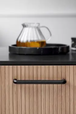 Click Here To Enlarge This Photo Of Furnipart 'Carve' Cabinet Pull L180mm / C160mm - Matt Black (552520160-99)